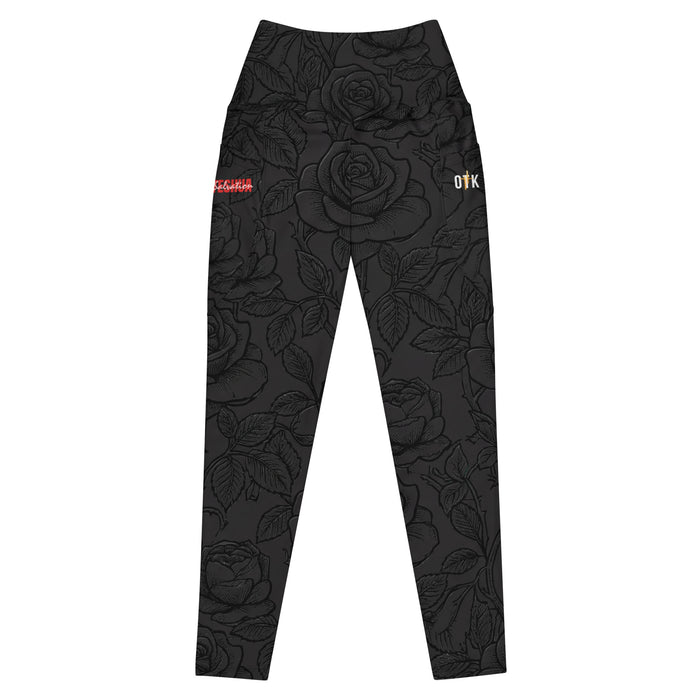 Workout Leggings (w/pockets) | Roses of Yeshua Edition