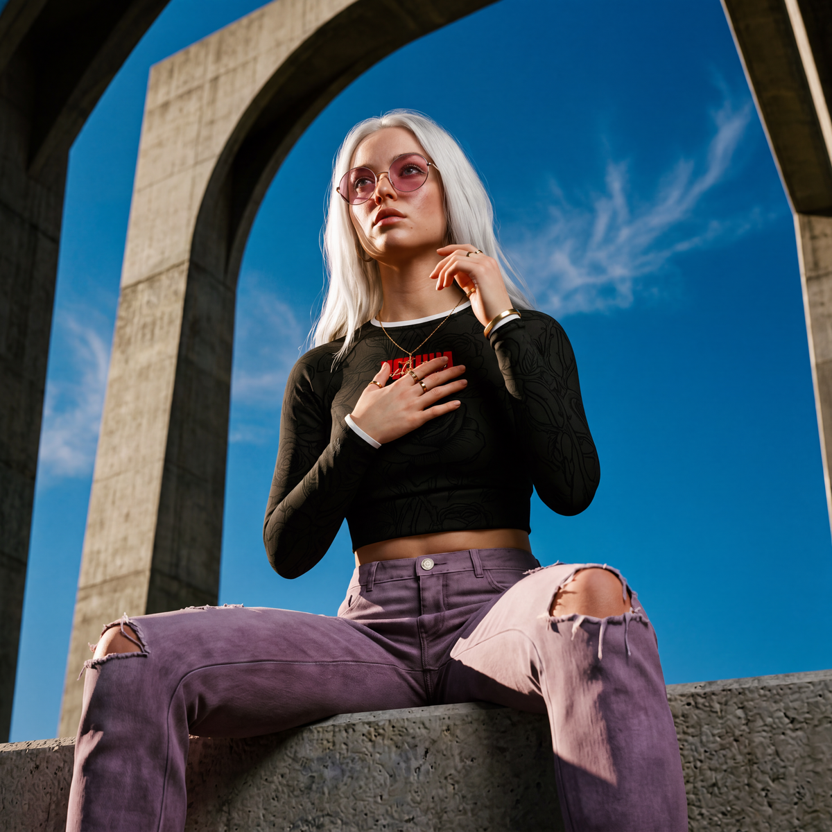 Women's Crop-Top Tee Shirt | Roses of Yeshua Edition